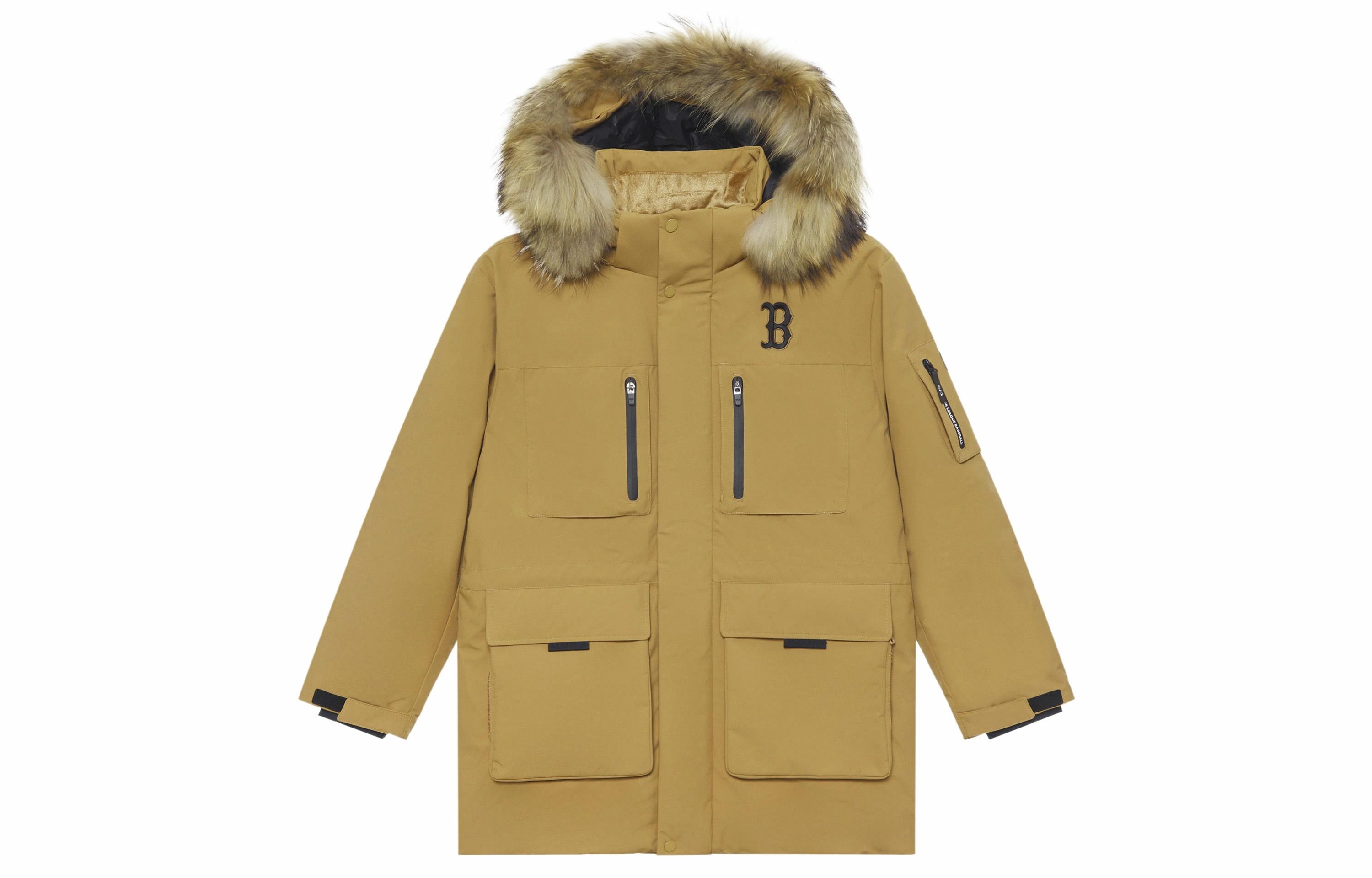 Order MLB Boston Red Sox FW24 Unisex Parka Camel Fur Hood Goose Down Coat Longline. 3ADJB1346-43CAS