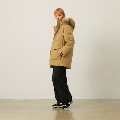 MLB Boston Red Sox FW24 Unisex Parka Camel Fur Hood Goose Down Coat Longline. 3ADJB1346-43CAS Cheap MLB Boston Red Sox FW24 Unisex Parka Camel Fur Hood Goose Down Coat Longline. 3ADJB1346-43CAS