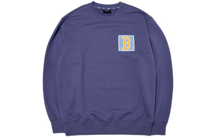 MLB Boston Red Sox Graffiti Print Crewneck Sweatshirt Unisex Deep Purple 3AMTL0414-43NYL 圖 3