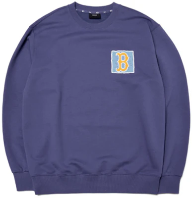MLB Boston Red Sox Graffiti Crewneck Unisex Ungu Tua 3AMTL0414-43NYL Lookbook MLB Boston Red Sox Graffiti Crewneck Unisex Ungu Tua 3AMTL0414-43NYL