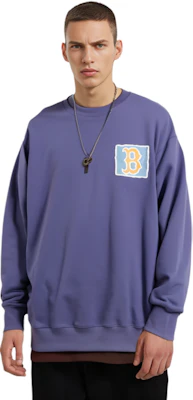MLB Boston Red Sox Graffiti Crewneck Unisex Ungu Tua 3AMTL0414-43NYL Shop MLB Boston Red Sox Graffiti Crewneck Unisex Ungu Tua 3AMTL0414-43NYL