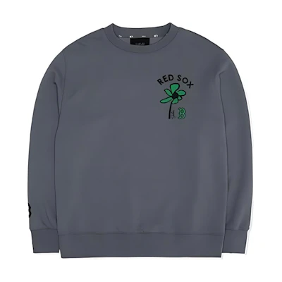 MLB Boston Red Sox Graphic Crewneck Sweatshirt Unisex Gray Long Sleeve 3AMTEC424-GREY
