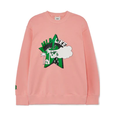 MLB Boston Red Sox Graphic Crewneck Sweatshirt Unisex Pink 3AMTL0231-43COL