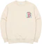 Lookbook MLB波士頓紅襪圖案印花米色中性長袖圓領衛衣 3AMTL0426-43BGL