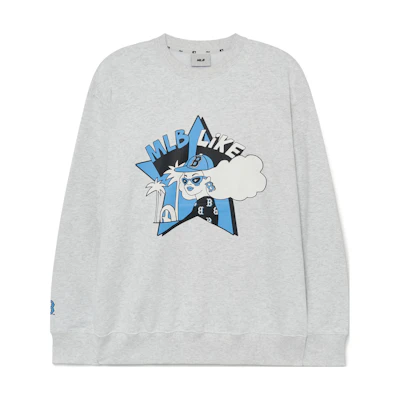 MLB Boston Red Sox Graphic Print Retro Pullover Sweatshirt Unisex Grey 3AMTL0231-43MGL
