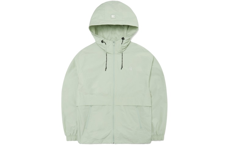MLB Boston Red Sox Green Windbreaker Jacket with Pocket & Embroidered Logo Unisex 3AWJB0121-43KAL