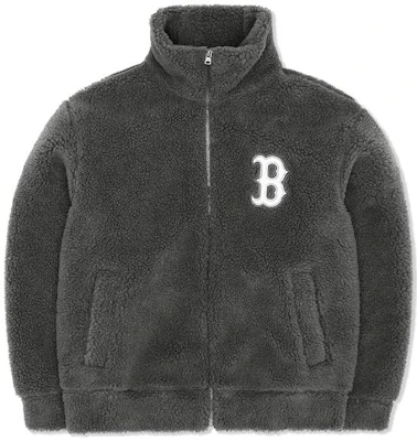 MLB Boston Red Sox Grey Embroidered Logo Polo Collar Jacket Unisex 3AFDEC126-43MGS Buy MLB Boston Red Sox Grey Embroidered Logo Polo Collar Jacket Unisex 3AFDEC126-43MGS