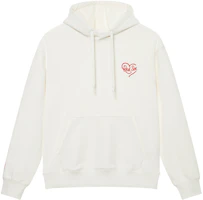 MLB Boston Red Sox Heart Cream Hoodie FW24 Unisex Casual Retro Pullover 3AHDH0144-43CRS MLB Boston Red Sox Heart Cream Hoodie FW24 Unisex Casual Retro Pullover 3AHDH0144-43CRS