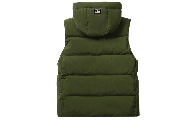 MLB Boston Red Sox Hooded Down Vest Jacket Winter Unisex Army Green 31DV02061-43K 圖 3