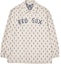 Buy MLB Boston Red Sox Jacquard Letter Print Long Sleeve Shirt Unisex Cream. 3AWSM0444-43CRD