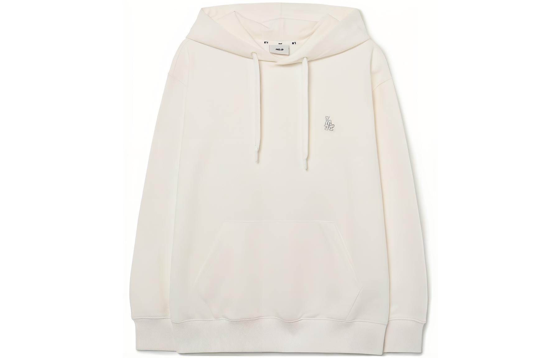 MLB Boston Red Sox Letter Embroidered Hoodie Unisex Cream Color 3AHDB0131-07CRS