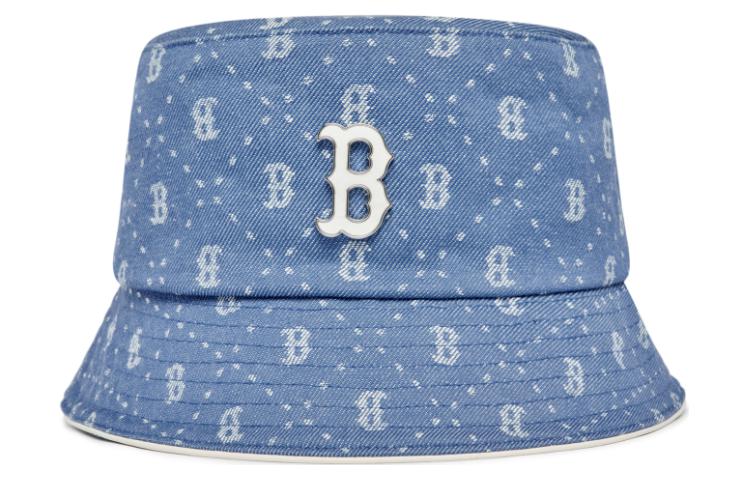 MLB Boston Red Sox Letter Logo Bucket Hat Unisex Blue Sunshade 3AHTMD13N-43SBL