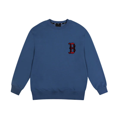 MLB Boston Red Sox Letter Logo Sweatshirt Unisex Blue 31MTE2041-43U