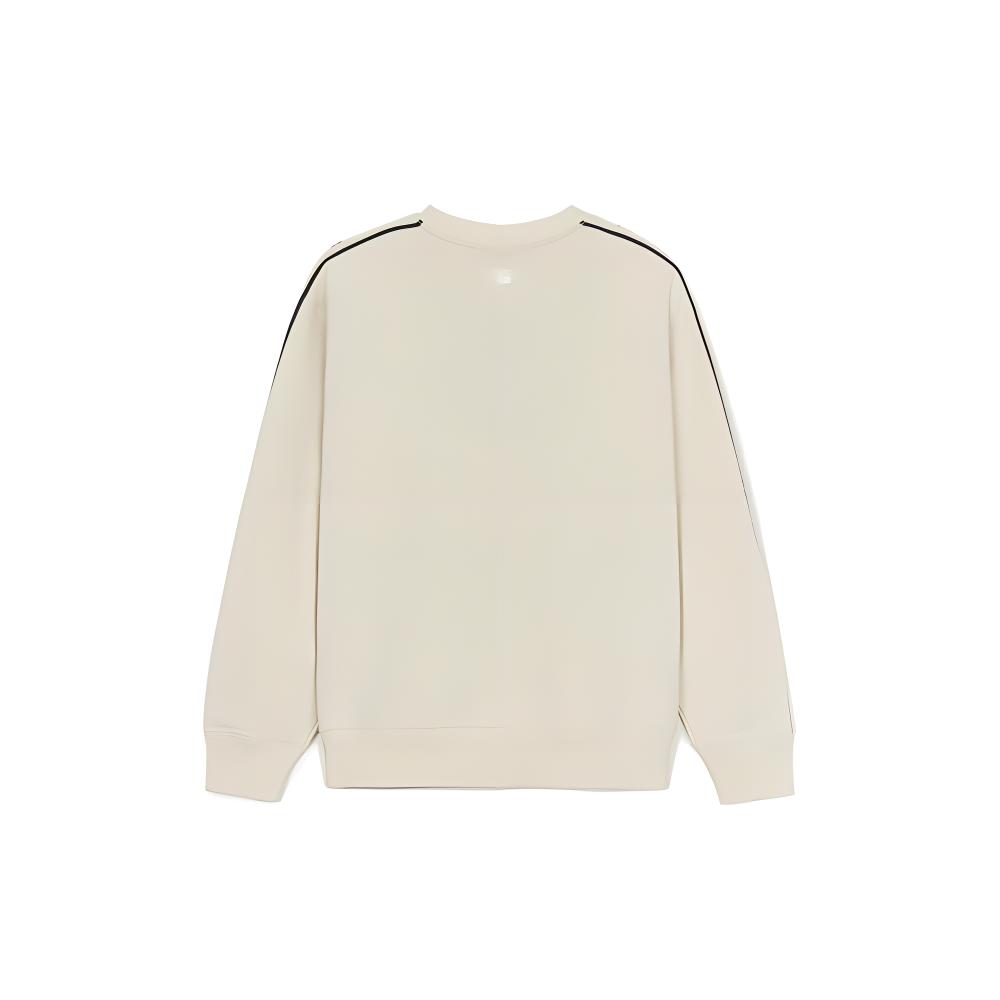 MLB Boston Red Sox Letter Print Crewneck Retro Sweatshirt Unisex Deep Cream Color 3AMTM0644-43CRD 圖 3