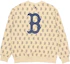 Buy MLB 波士頓紅襪字母印花復古米色長袖衛衣 男女款 3AMTM0614-43BGS