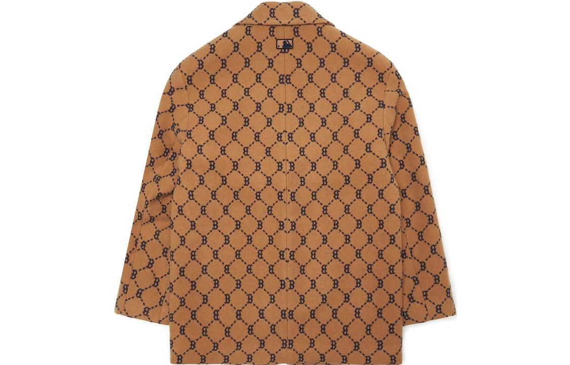 Lookbook MLB ボストンレッドソックス ロゴ オールオーバーブレザーカーキ ユニセックス 3AJKM0124-43BGD