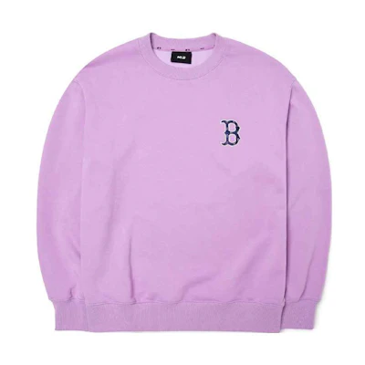 MLB Boston Red Sox Logo Crewneck Sweatshirt Unisex - Light Purple 3AMTM0124-43LDL