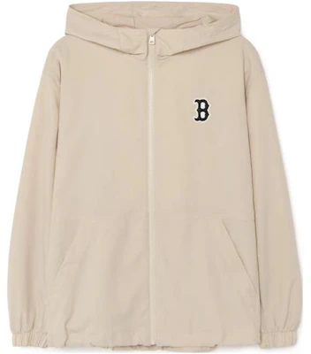 MLB 波士頓紅襪隊徽拉鍊連帽外套 米色 男女款 3AWJB0131-43BGL Buy MLB 波士頓紅襪隊徽拉鍊連帽外套 米色 男女款 3AWJB0131-43BGL