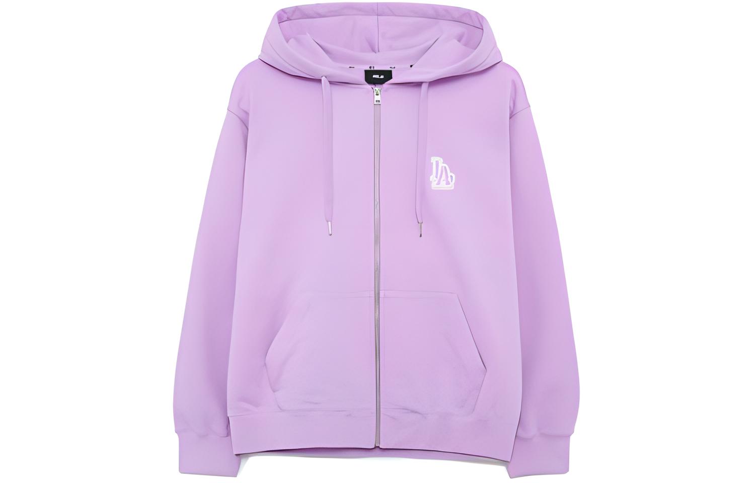 MLB Boston Red Sox Logo Patch Zip-Up Hoodie Purple Unisex Sweatshirt 3ATRB0131-07LDL