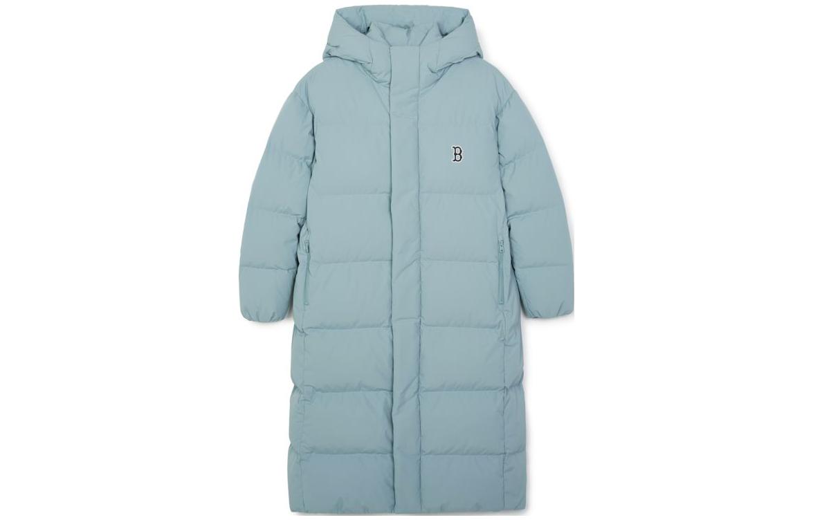 Lookbook MLB ボストンレッドソックス ロゴプリント オーバーサイズ ダウンジャケット ライトブルー ユニセックス 3ADJB1836-43MTM