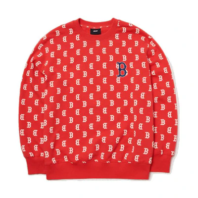 MLB Boston Red Sox Logo Pullover Crewneck Sweatshirt Unisex - Red 3AMTM0221-43RDL
