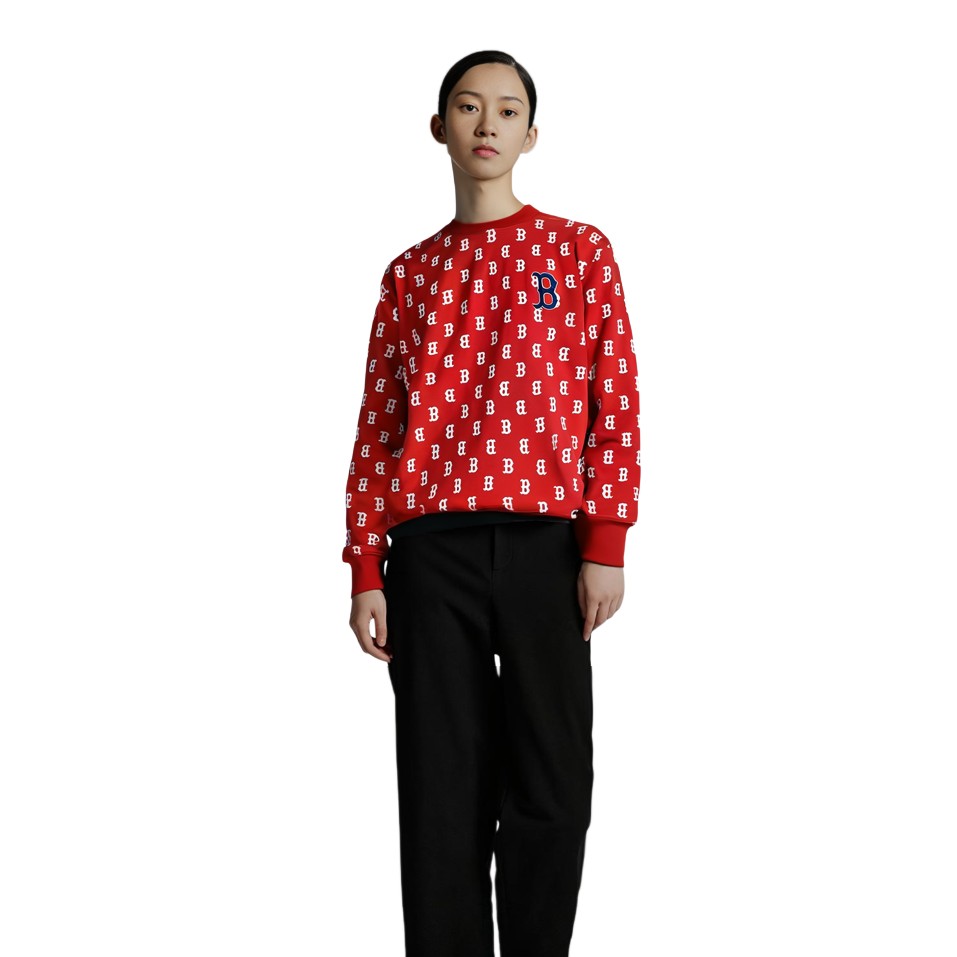 Details for MLB Boston Red Sox Logo Pullover Crewneck Sweatshirt Unisex - Red 3AMTM0221-43RDL