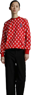 MLB Boston Red Sox Logo Pullover Crewneck Sweatshirt Unisex - Red 3AMTM0221-43RDL Details for MLB Boston Red Sox Logo Pullover Crewneck Sweatshirt Unisex - Red 3AMTM0221-43RDL