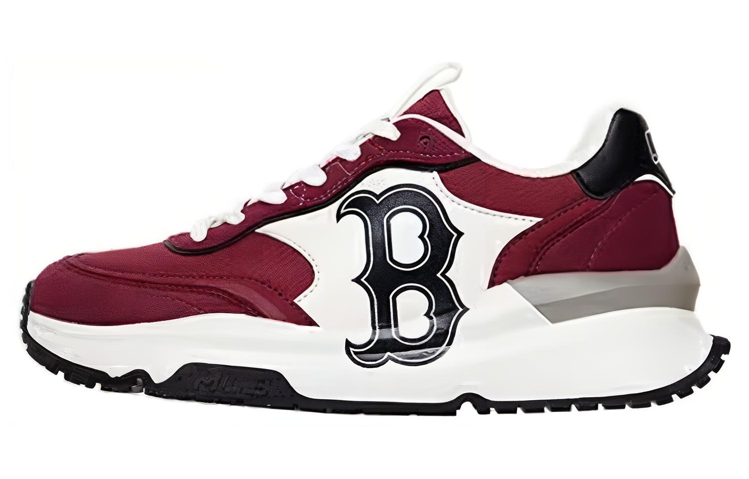 Buy MLB 波士頓紅襪隊 舒適 耐磨防滑 低幫 跑步鞋 男女同款 酒紅色