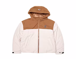 Order MLB Boston Red Sox Mega Logo Hooded Colorblock Jacket Unisex - Cream 3ADJB0646-43CRD