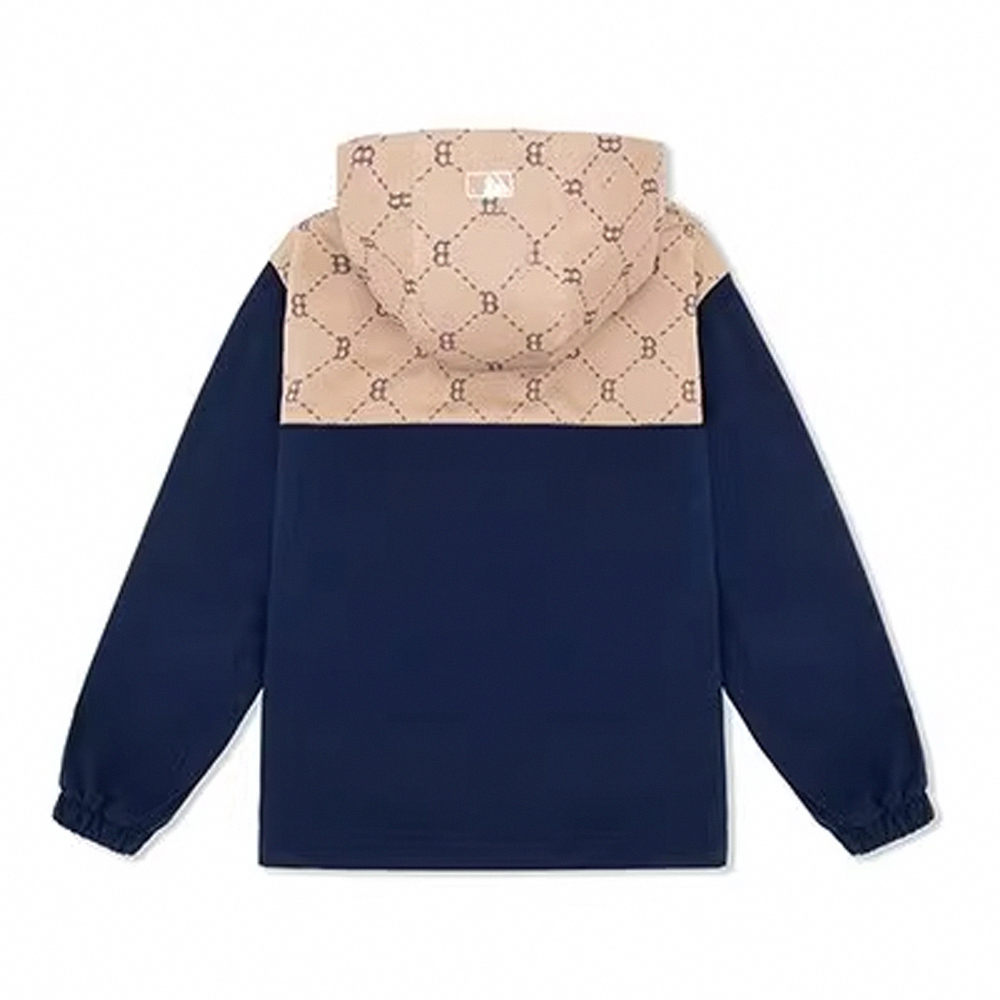 MLB Boston Red Sox Monogram Hoodie Jacket Unisex Casual Beige 3AWJM0544-43BGL 圖 3