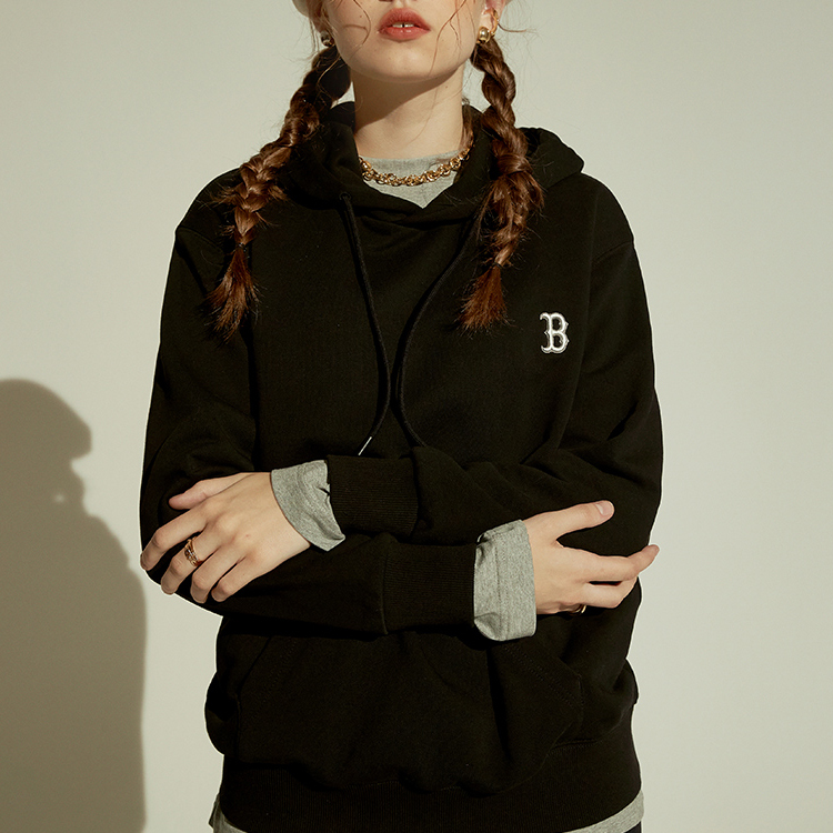 MLB Boston Red Sox Monogram Hoodie Unisex Black 31HDM1041-43L 圖 4