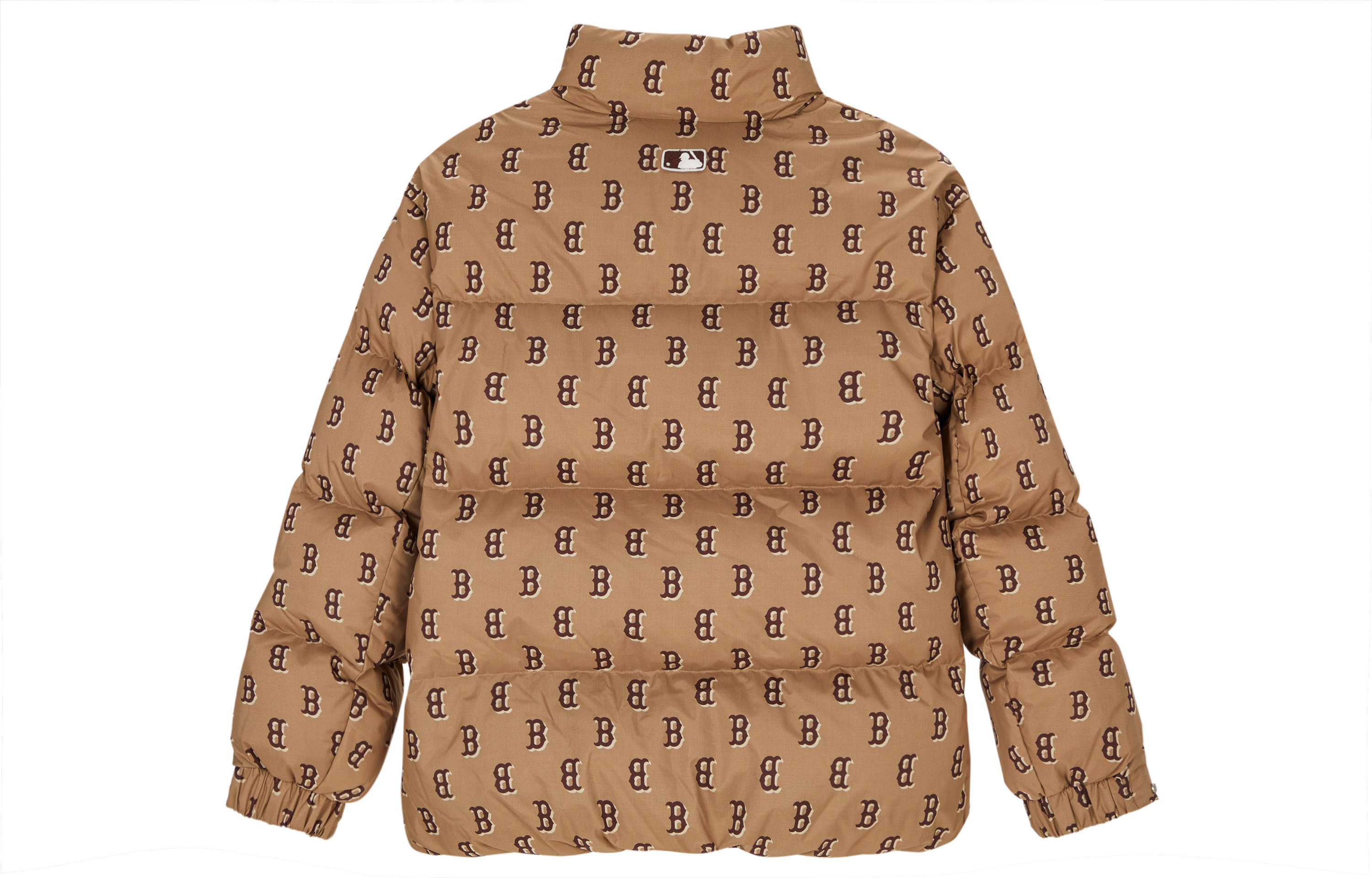 MLB Boston Red Sox Monogram Print Beige Down Jacket Unisex. 3ADJM0736-43CAL 圖 3