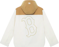 MLB Boston Red Sox Reflective Logo Windbreaker Hoodie Cream Unisex 24FW Outdoor 3AWJB0344-43CRD MLB Boston Red Sox Reflective Logo Windbreaker Hoodie Cream Unisex 24FW Outdoor 3AWJB0344-43CRD