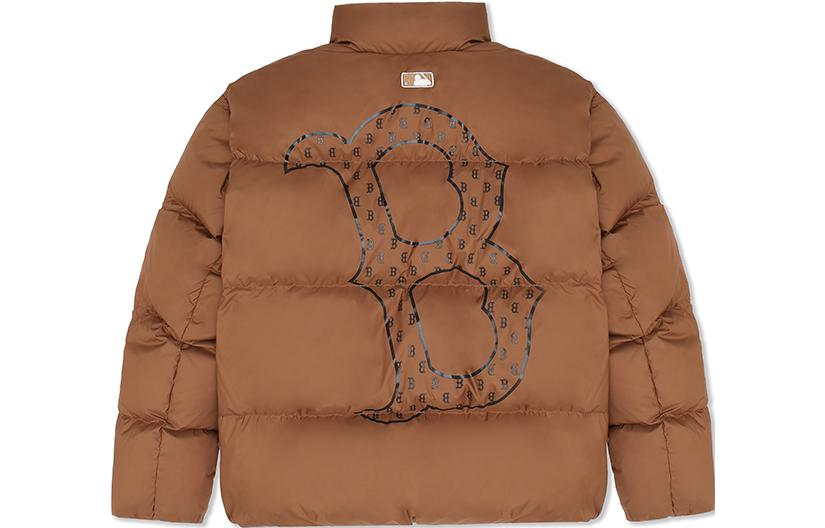 MLB Boston Red Sox Retro Brown Puffer Down Jacket Unisex Casual Warm Coat. 3ADJM0636-43BRS