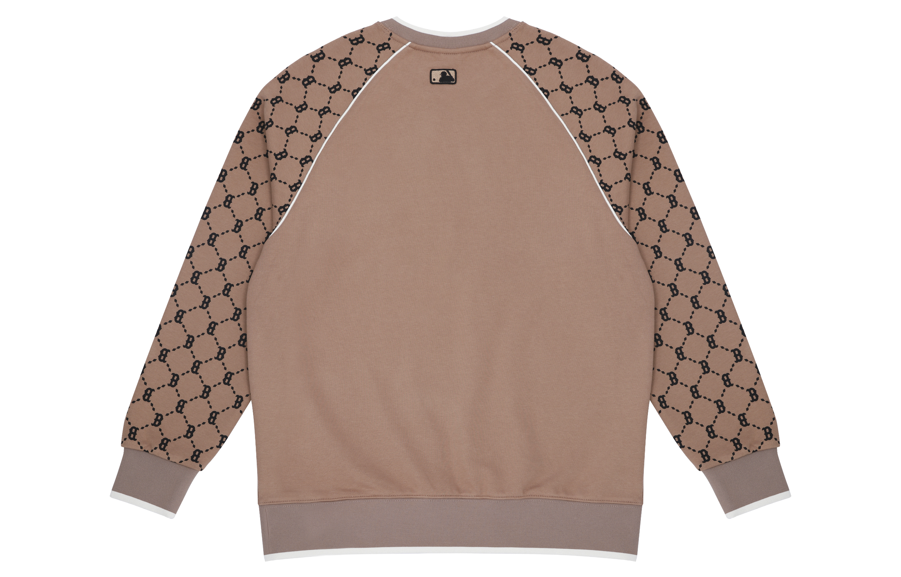 Lookbook MLB Boston Red Sox Retro Crewneck Knit Sweater Unisex - Dark Beige. 3AMTM0814-43BGD