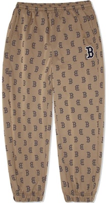 MLB Boston Red Sox Retro Fleece Beige Casual Sweatpants. 3AWPM0426 Order MLB Boston Red Sox Retro Fleece Beige Casual Sweatpants. 3AWPM0426