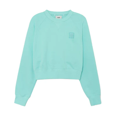 MLB Boston Red Sox Short Logo Embroidered Crewneck Sweatshirt Green Unisex 3FMTB0231-50TQL