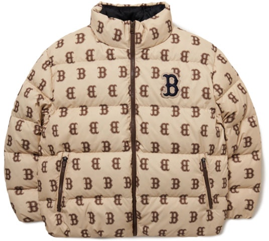 mlb-boston-red-sox-small-logo-puffer-jacket-khaki-unisex-short-style-3-adjm-0116-43-bgs