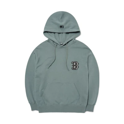 MLB Boston Red Sox Solid Color Embroidered Hoodie Unisex Bean Green 3AHDB0224-43GRS