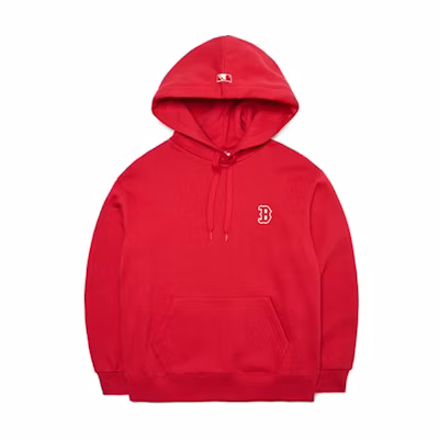 MLB Boston Red Sox Solid Color Logo Hoodie Unisex Red 3AHDB5116-43RDS