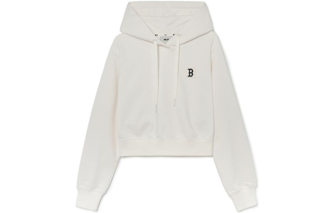 MLB Boston Red Sox Solid Logo Embroidered Ivory Sweatshirt Unisex 3FHDB0231-43IVS 圖 2