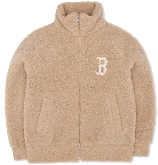 mlb-boston-red-sox-solid-logo-embroidered-polo-collar-jacket-beige-unisex-3-afdec-126-43-bgs