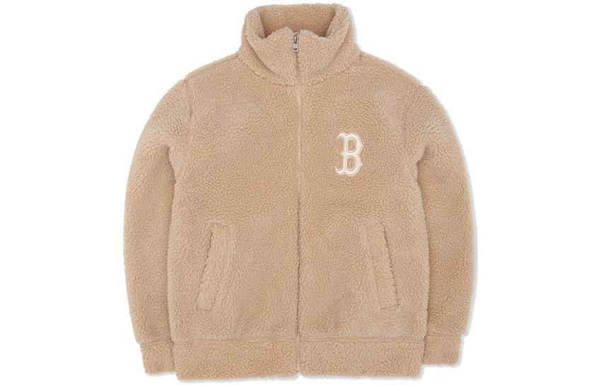 Order MLB波士顿红袜队标刺绣翻领夹克 米色男女款 3AFDEC126-43BGS