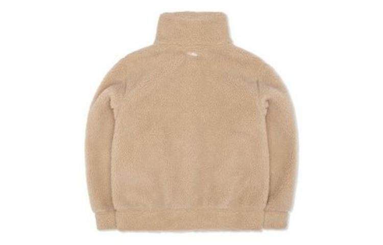 Lookbook MLB波士顿红袜队标刺绣翻领夹克 米色男女款 3AFDEC126-43BGS