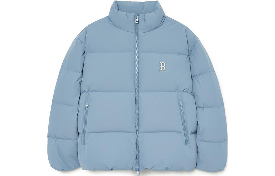 MLB Boston Red Sox Solid Logo Patch Puffer Jacket Unisex Long Sleeve 3ADJB0336-43BLP