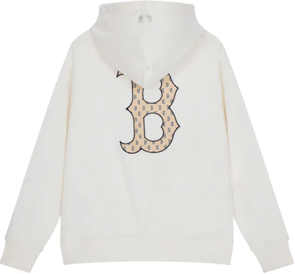 MLB 波士頓紅襪 SS24 花卉徽標連帽衫 男女適用 奶油色 3AHDM0141-43CRS Order MLB 波士頓紅襪 SS24 花卉徽標連帽衫 男女適用 奶油色 3AHDM0141-43CRS