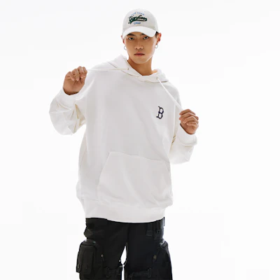 MLB 波士頓紅襪 SS24 花卉徽標連帽衫 男女適用 奶油色 3AHDM0141-43CRS Cheap MLB 波士頓紅襪 SS24 花卉徽標連帽衫 男女適用 奶油色 3AHDM0141-43CRS