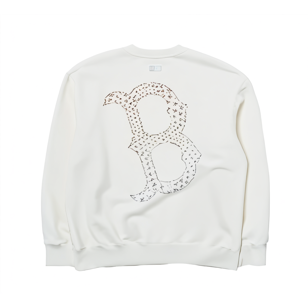 MLB Boston Red Sox Unisex Cream Pullover Crewneck Sweatshirt Long Sleeve 3AMTT0144-43CRS 圖 3