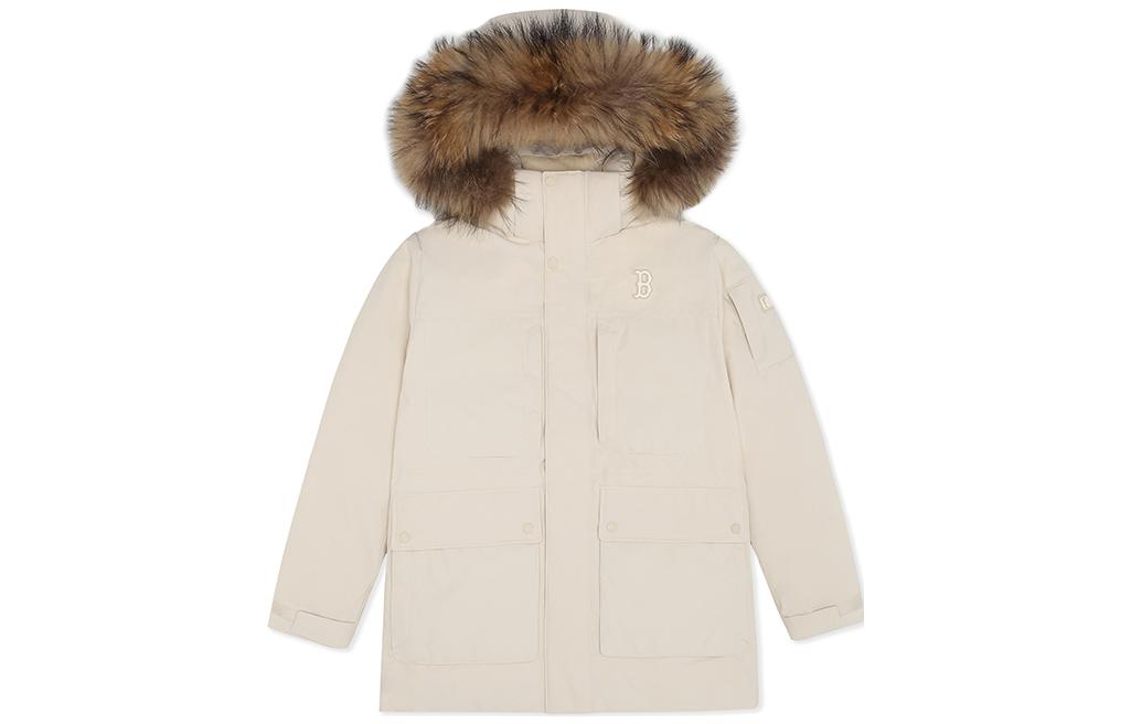 MLB Boston Red Sox Unisex Long Puffer Jacket Hoodie - Loose Fit 3ADJB0836-43BGL 圖 2