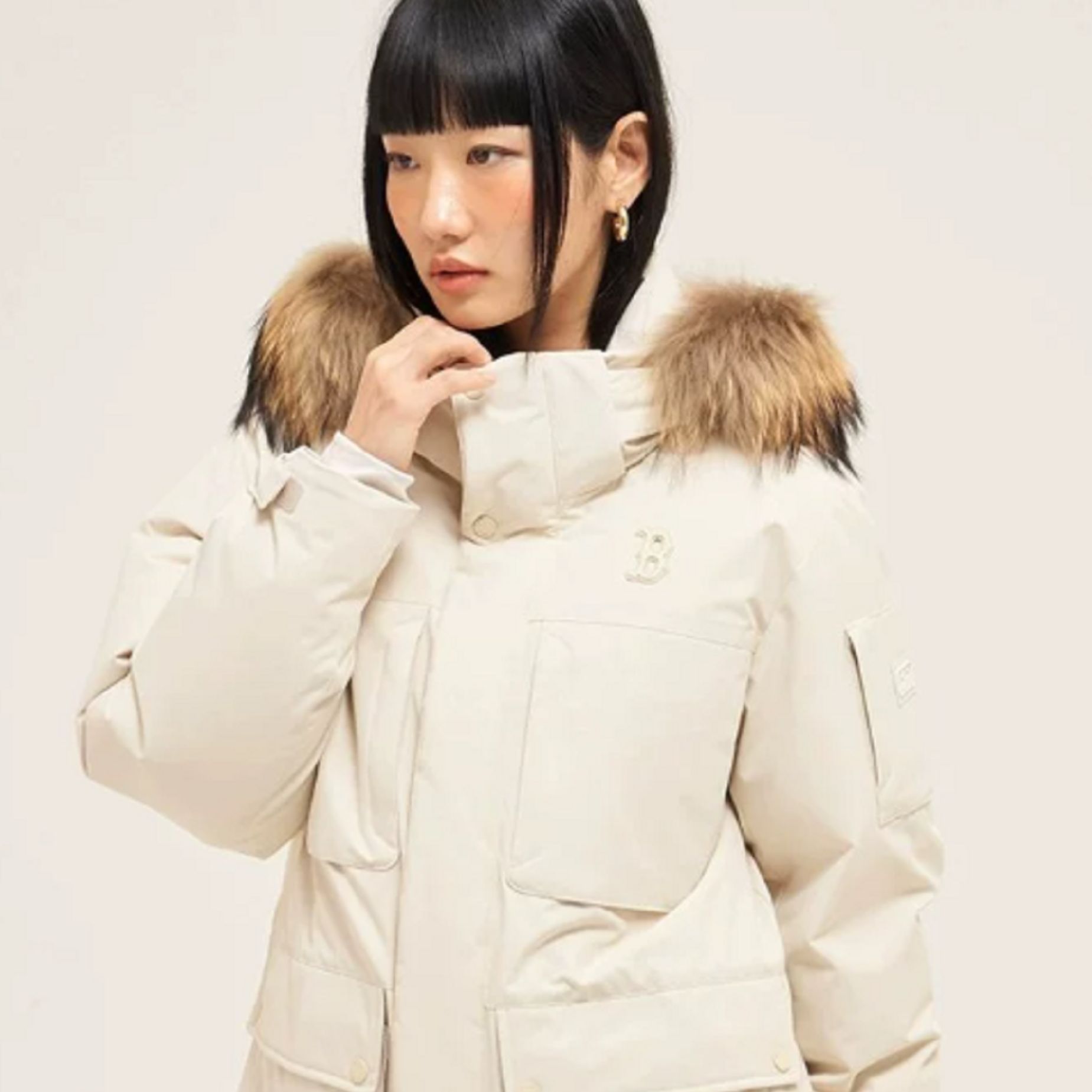 MLB Boston Red Sox Unisex Long Puffer Jacket Hoodie - Loose Fit 3ADJB0836-43BGL 圖 6